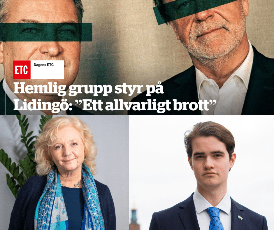 hemlig styrgrupp stadsbyggnad Lidingö